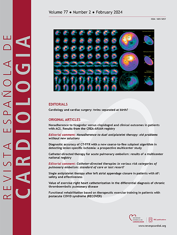 Go to journal home page - Revista Española de Cardiología (English Edition)
